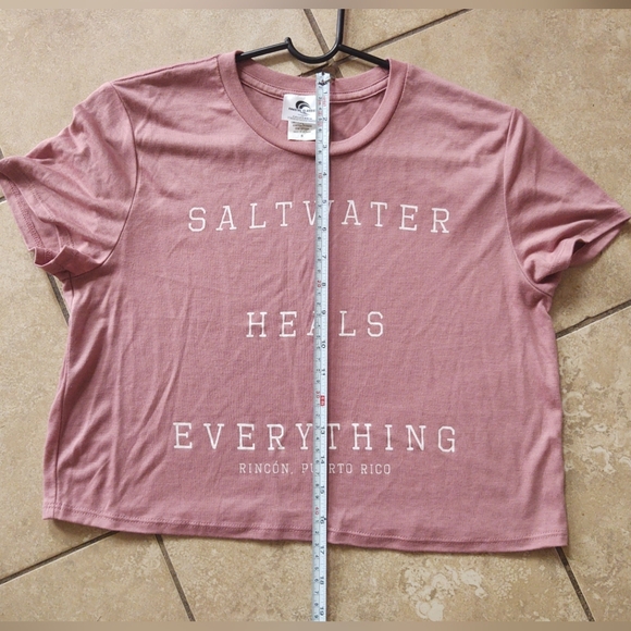 COASTAL CLASSICS PUERTO RICO Beach Summer T-Shirt SALTWATER HEALS EVERYTHING SM - Picture 11 of 16